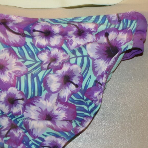 Purple & Blue 2 Pcs Justice Bikini Swimsuit Size 14 - Picture 10 of 12